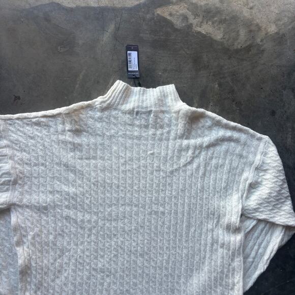 PrettyLittleThing Cable Knitted Sweater Jumper Dress Women's M Cream Long Sleeve - Picture 10 of 13